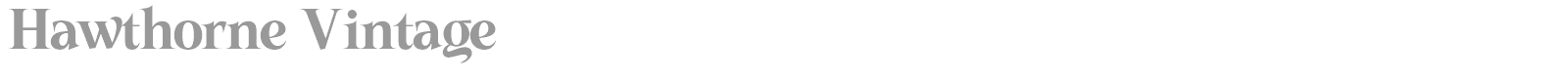 Hawthorne Vintage font preview